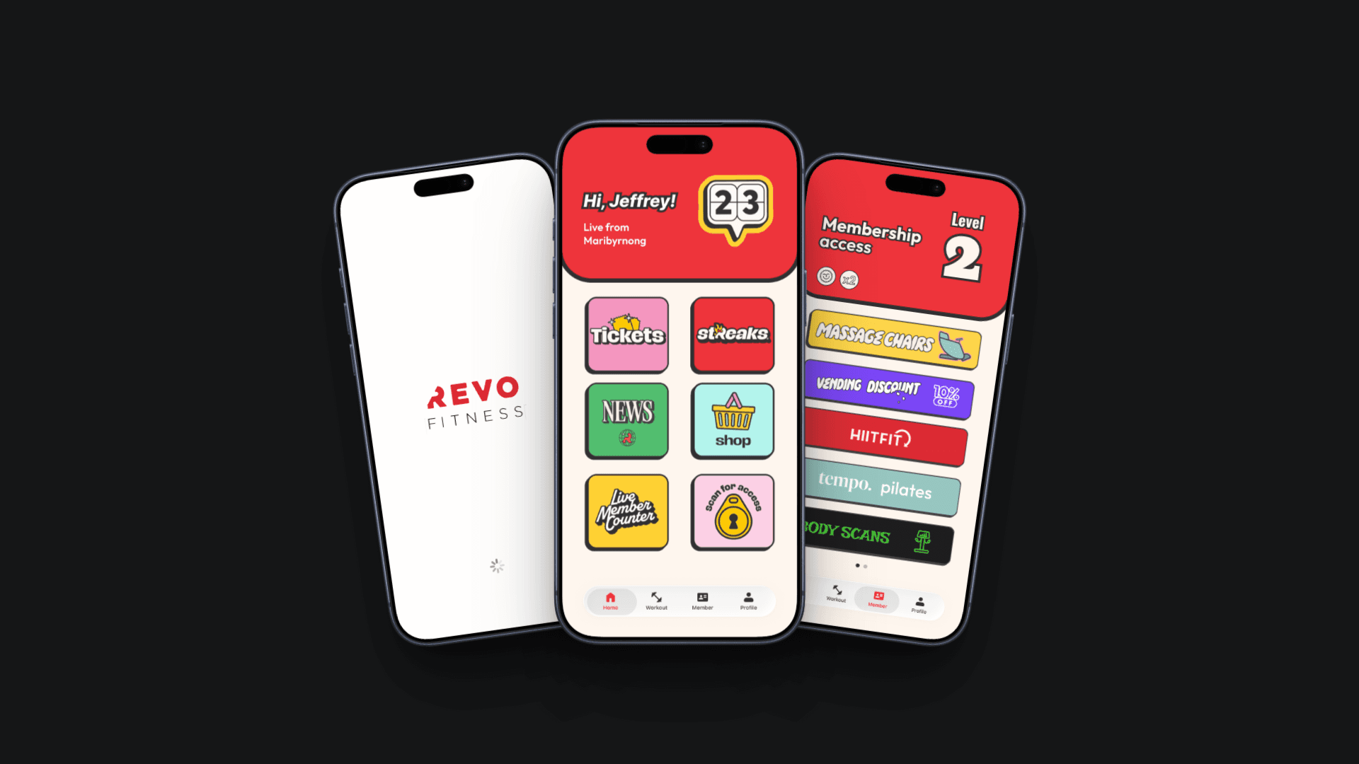 Revo Fitness - Redesign preview